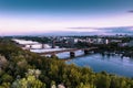 Polska, Warszawa, widok na WisÃâÃâ¢ obok Stadionu Narodowego